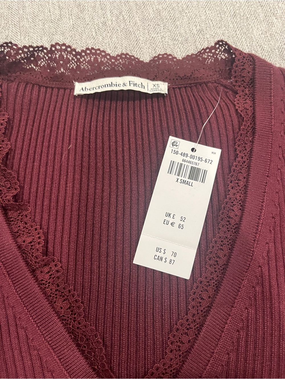 Abercrombie & Fitch | Lace-Trim Cardigan - Picture 7 of 7